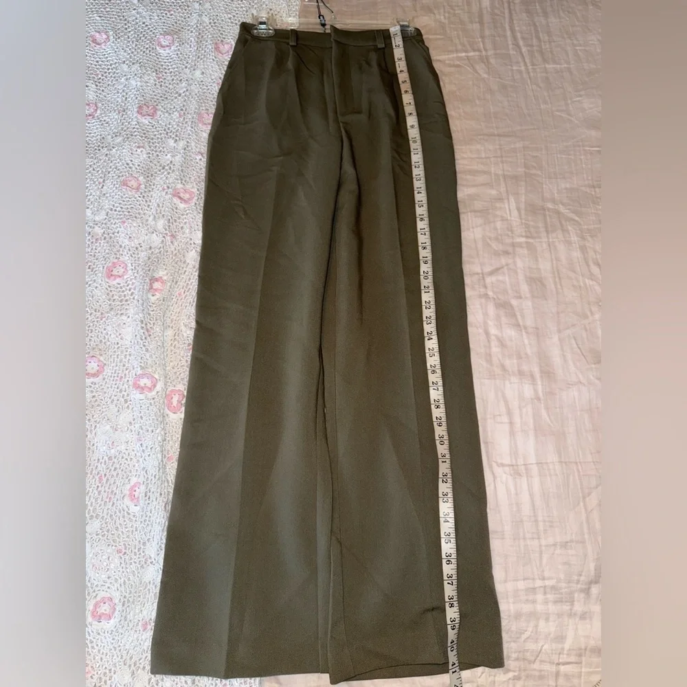 Bardot Maison Straight Leg Green Trousers NWT Size 4